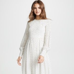 Ganni Rometty Polka Dot Midi Dress